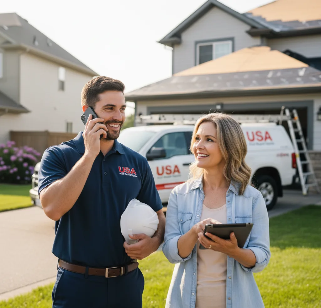 USA Roof Repair Experts customer support in Cobb